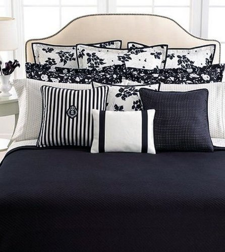 ralph lauren black and white bedding