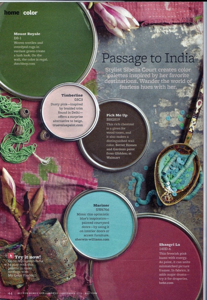 passage to india paint colors