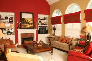 Sherwin Williams Red Bay and Sherwin Williams Empire Gold - Interiors ...