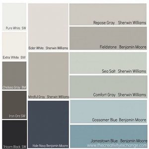 Benjamin Moore neutral paint color palette 1 - Interiors By Color