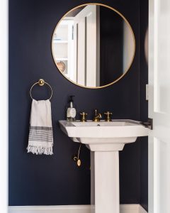 Benjamin Moore Hale Navy paint bathroom ideas