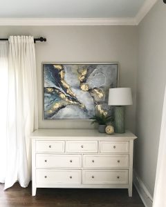 Benjamin Moore Edgecomb Gray paint color scheme idea