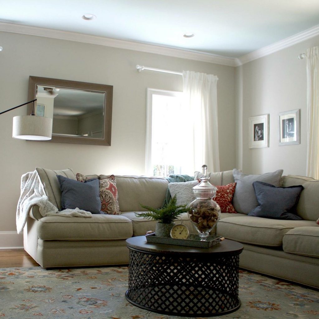 Benjamin Moore Edgecomb Gray Paint Color Scheme Living Room 1024x1024 
