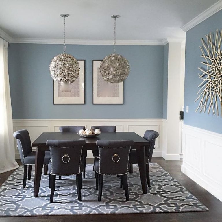 Benjamin Moore Nimbus Grey Dining Room - Interiors By Color