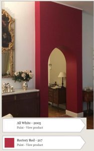 Farrow & Ball Rectory Red Paint and All White Color Schemes