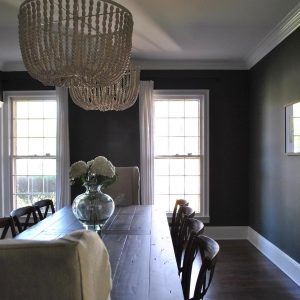 Benjamin Moore Vintage Vogue Dark Green Color Scheme Dining Room