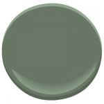 Benjamin Moore Cushing Green Paint Color Schemes - Interiors By Color