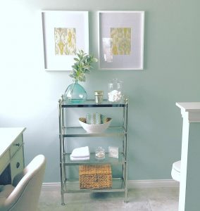 Benjamin Moore Woodlawn Blue Paint Color Scheme Bathroom