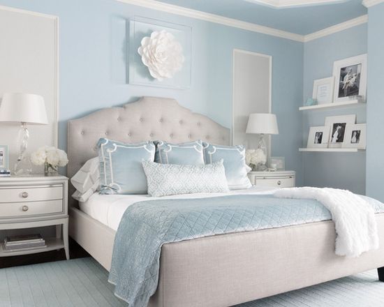 Benjamin Moore Brittany Blue Bedroom Interiors By Color