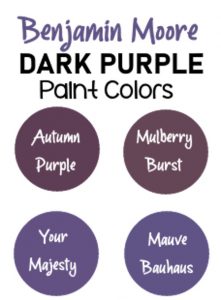 Benjamin Moore Dark Purple Paint Colors