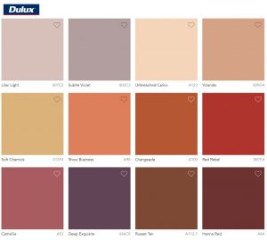 Dulux Paint Color Trend 2020 Indulge Colour Palette