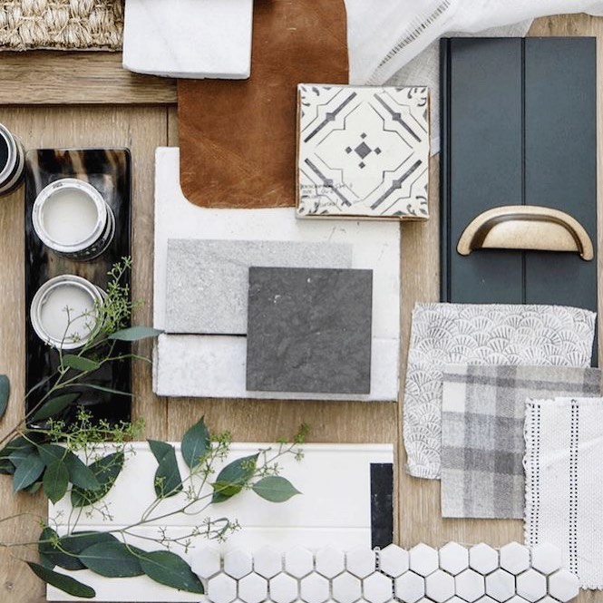 Neutral Materials Mood Board Interiors By Color