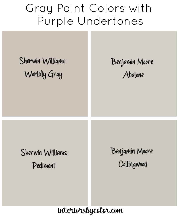 Gray Paint Colors With Purple Undertones 