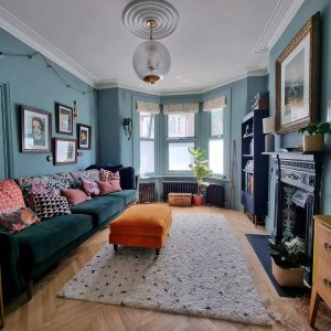 farrow-and-ball-Oval-Room-Blue - Interiors By Color