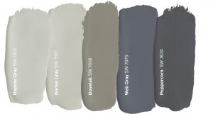 gray paint color palettes - Interiors By Color