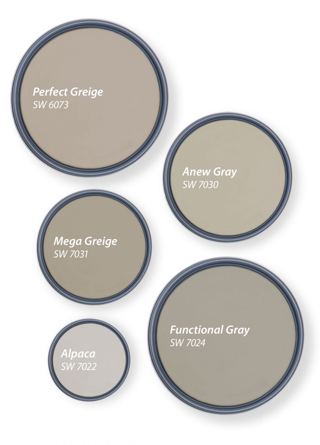 Sherwin Williams Top 5 Shades of Greige - Interiors By Color