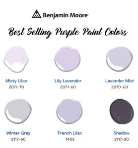 Benjamin Moore Best-Selling Purple Paint Colors - Interiors By Color