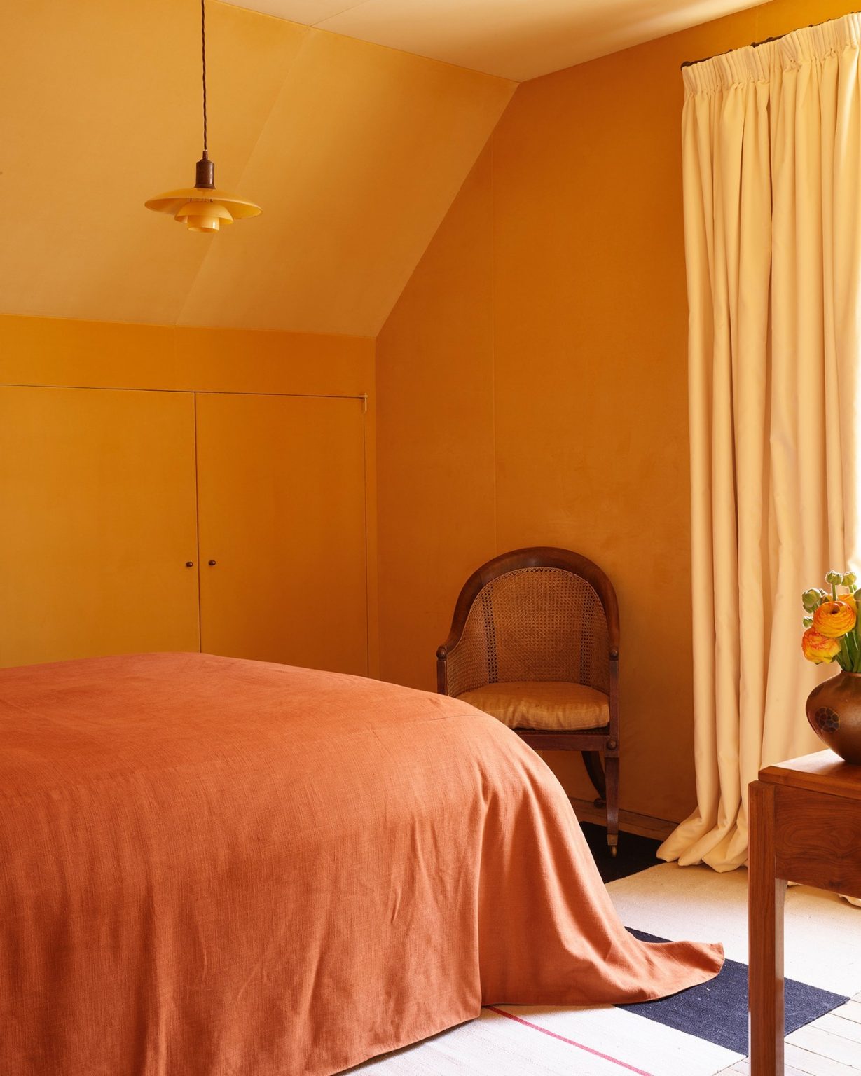Modern Bedroom Orange Interior Color Schemes For 2023 1229x1536 
