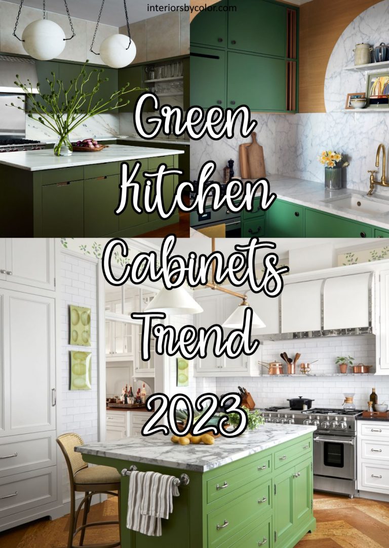 Green Kitchen and Island Trend 2023 Interiors By Color