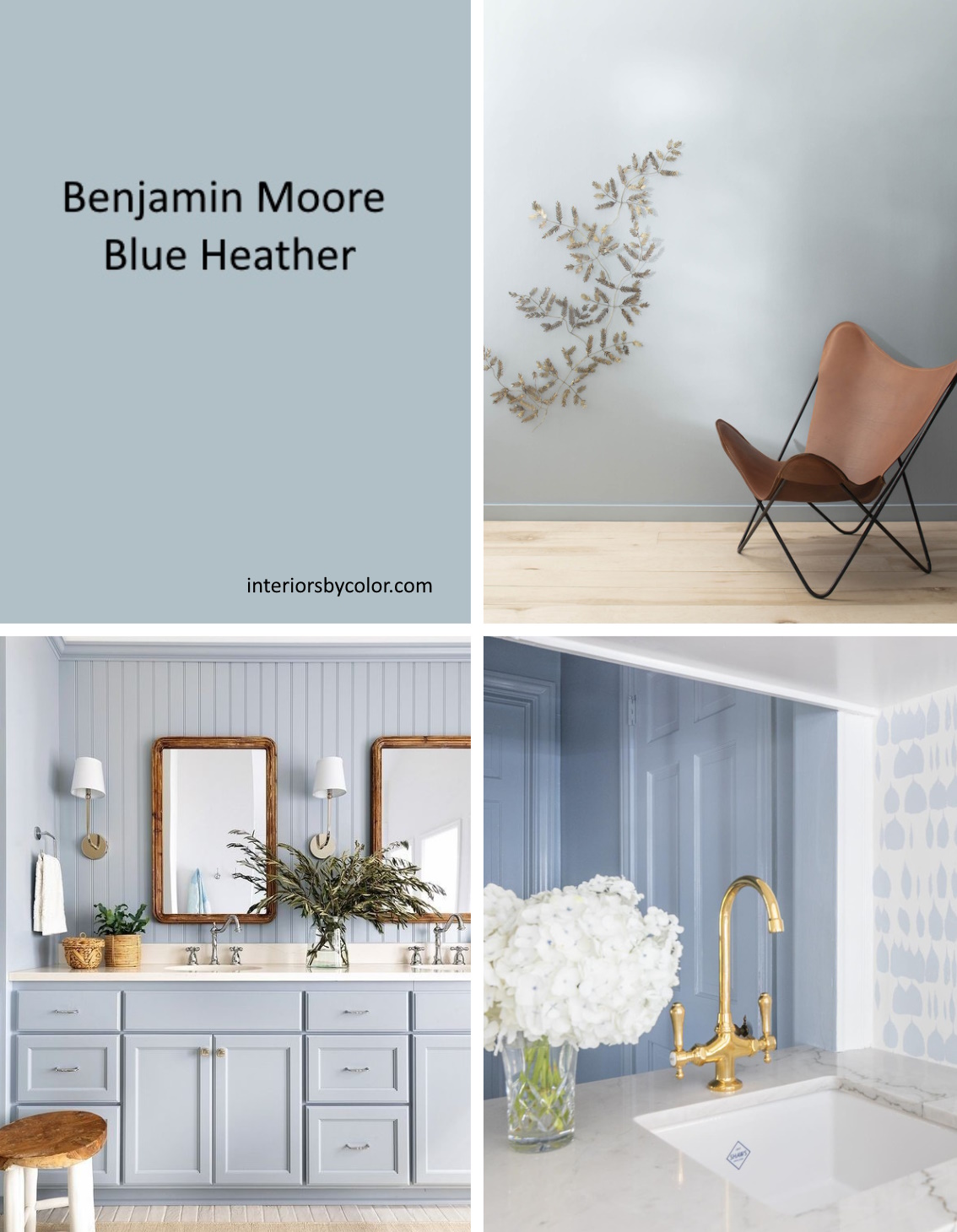 Benjamin Moore Blue Heather - Interiors By Color