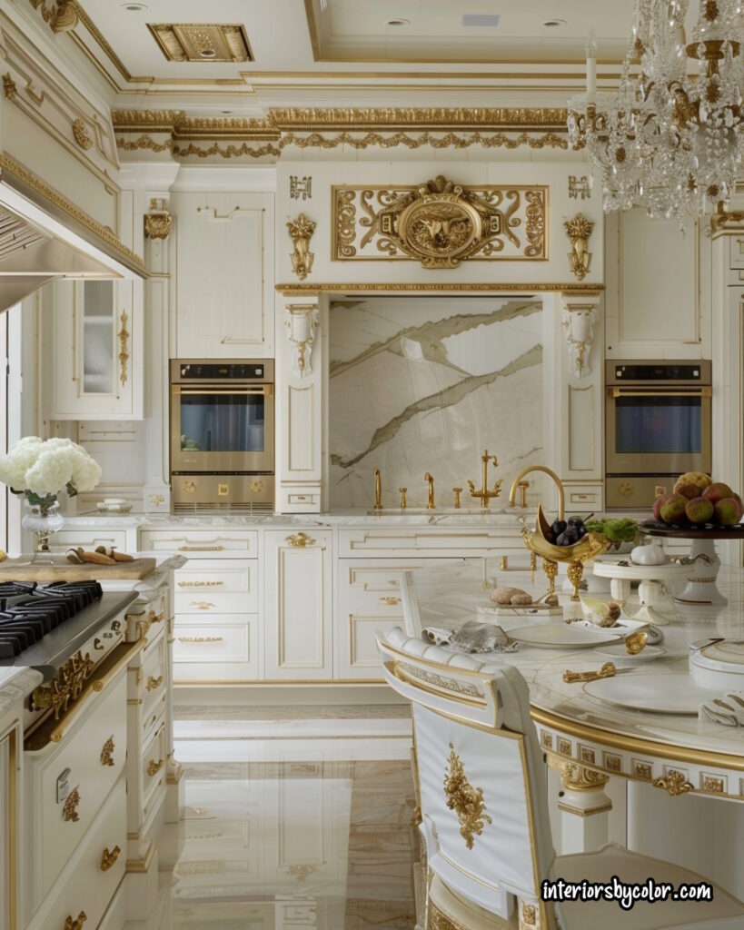 gilded opulence kitchen trend