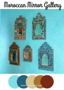 Moroccan turquoise color palette